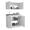 Tuhome Zurich Cabinet Set, Two Shelves, White SLB6760 - alternate 6